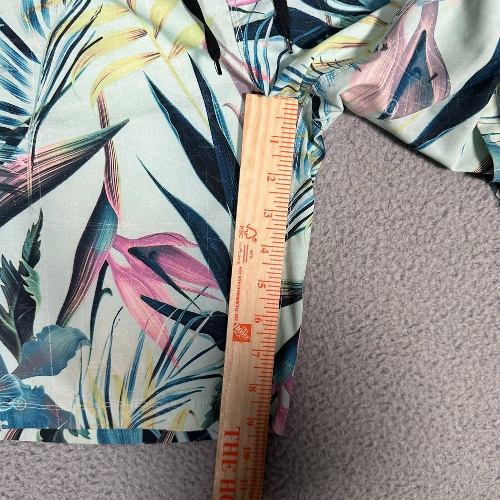 Hurley Board Shorts Mens 30 Blue Green Floral Phantom‎ JJF Swim Surf 9" Inseam - Picture 3 of 9